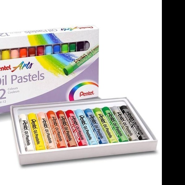 GIS PASTEL CAJA C12 PZAS DE ACEITE PHN-12 PENTEL